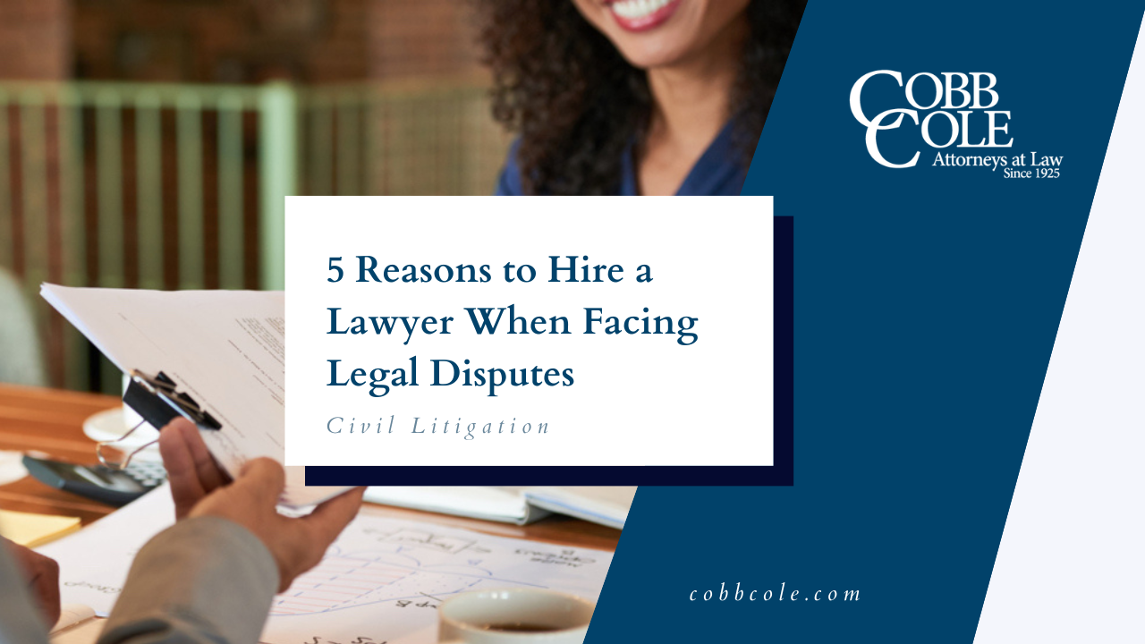5 Reasons to Hire a Lawyer When Facing Legal Disputes